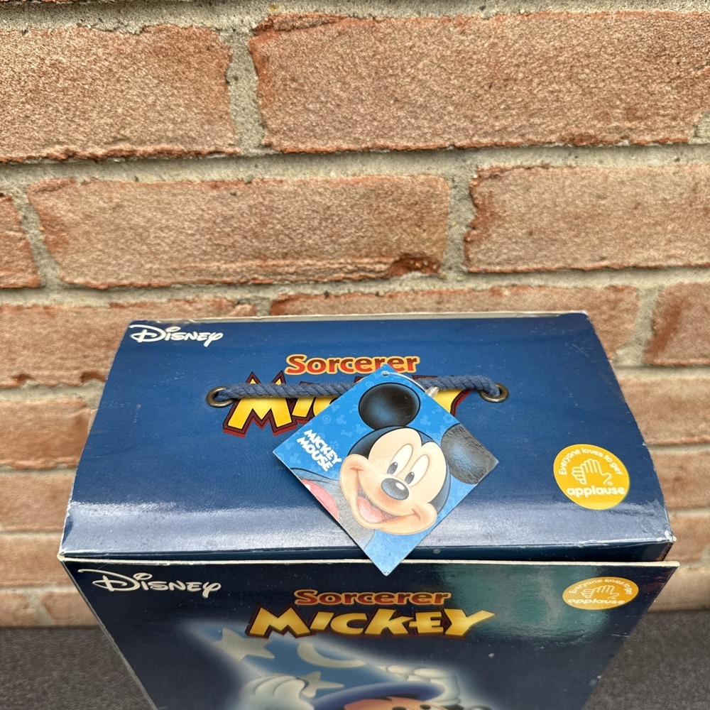 Sorcerer Mickey Mouse Applause Fantasia Plush 1990 VTG Box Tag Disney Doll Toy - Picture 3 of 12